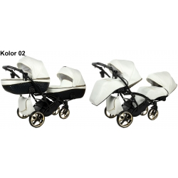 Wózek bliźniaczy typu tandem YUKON GT DUO fotelik